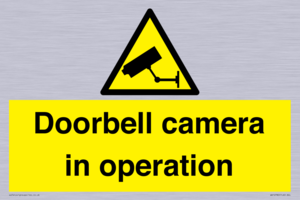 Doorbell camera in operation